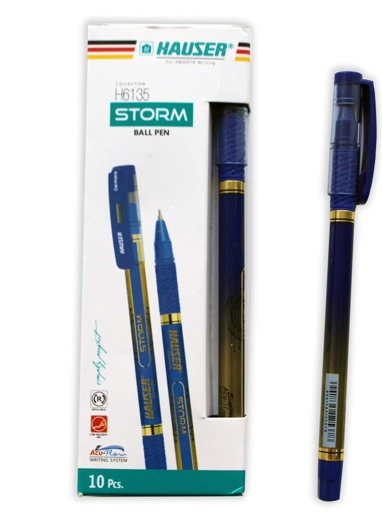 Hauser Germany - Storm Ball Pen Hauser 10 Pc (Blue) - Image 1