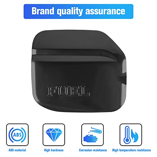LitMiRaCle Fuel Tank Cap Trim Cover for Ford Bronco, Fuel Filler Trim Accessories are Compatible with Ford Bronco 2/4 Door 2021 2022 2023, ABS Plastic Black - Image 3