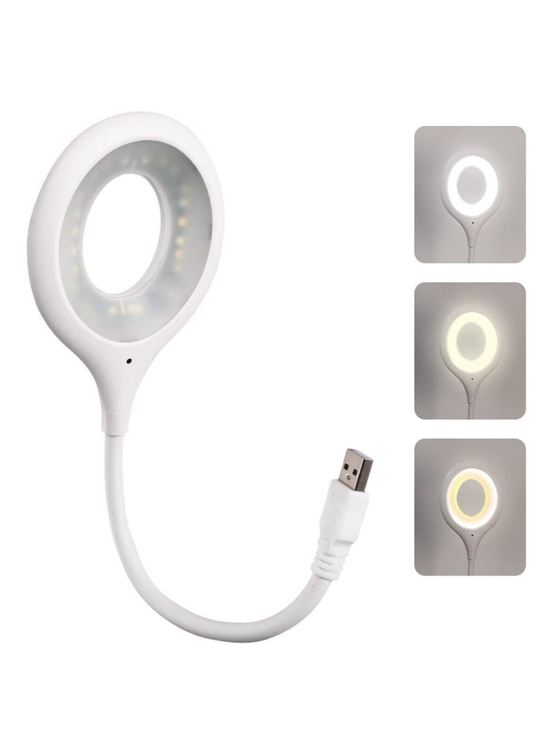 ELTRAZONE Voice Control USB Light for Laptop Keyboard, LED Reading Lamp Portable Small Night Light with Flexible Gooseneck for Power Bank, Computer - Image 1
