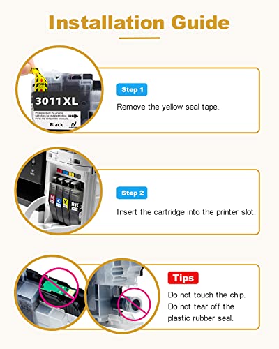 IN INTACTECH Compatible LC3011 Ink Cartridges Replacement for Brother LC-3011 LC3011 BK/C/M/Y 12 Pack Value Set (3 Black, 3 Cyan, 3 Magenta, 3 Yellow) Works with Brother MFC-J491DW, J497DW, J690DW, J895DW Printers - Image 3