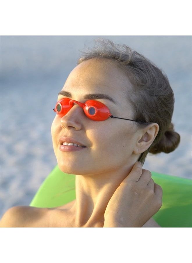 Super Sunnies - UV Eye Protection FDA compliant Tanning Goggles Eyeshields, 2 Pairs in Random Colors - Image 1