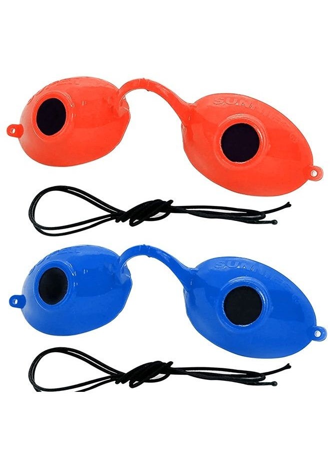 Super Sunnies - UV Eye Protection FDA compliant Tanning Goggles Eyeshields, 2 Pairs in Random Colors - Image 1