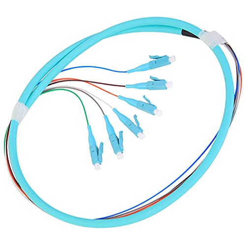 GESD LC-OM3 6 Pigtail 6 Strand Multimode OM3/OM4 50/125 LC-UPC Fiber Pigtail, 1.5 Meter - Image 1