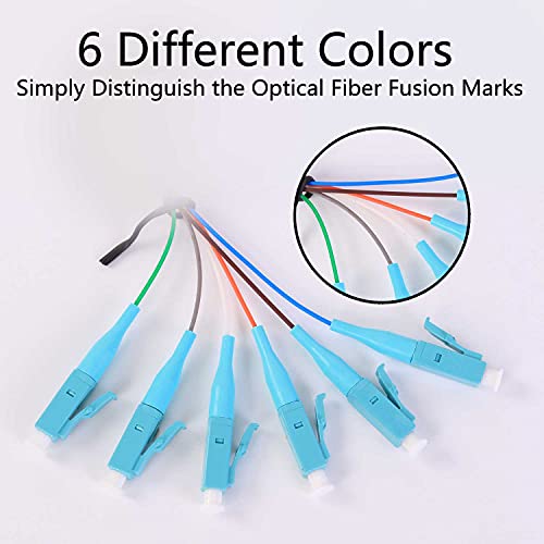 GESD LC-OM3 6 Pigtail 6 Strand Multimode OM3/OM4 50/125 LC-UPC Fiber Pigtail, 1.5 Meter - Image 3