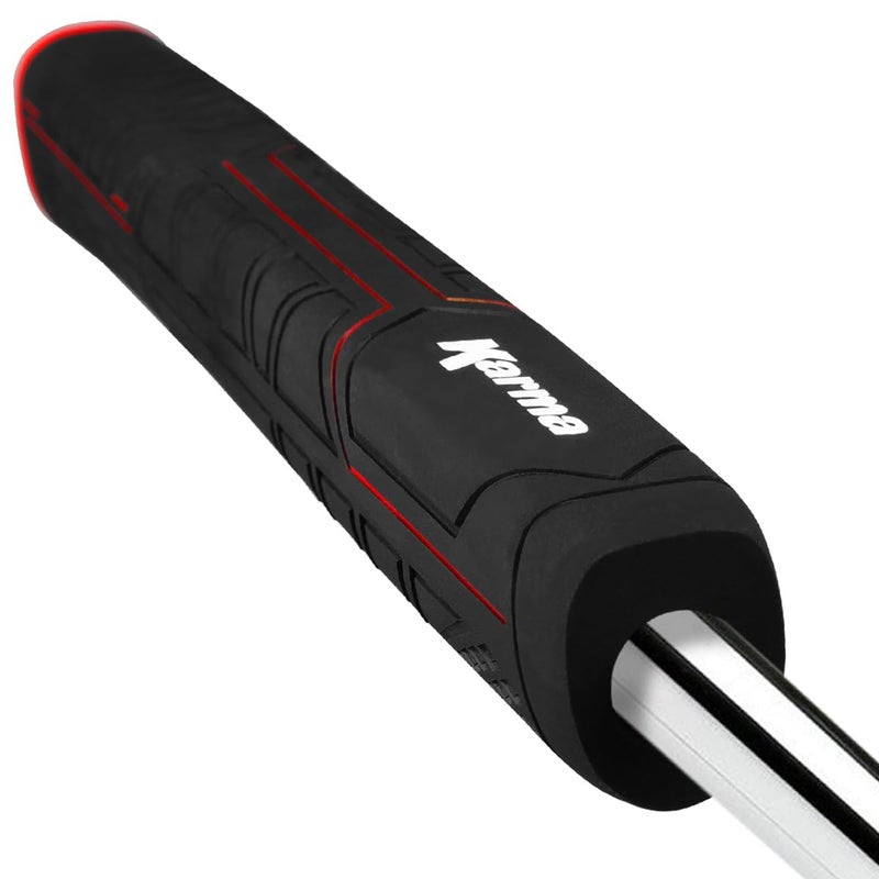 Karma Big Softy Black Oversize Pistol Putter Grip, Soft Reduced Taper Thick Rubber Counterbalance Golf Putter Grips for Men - Image 3