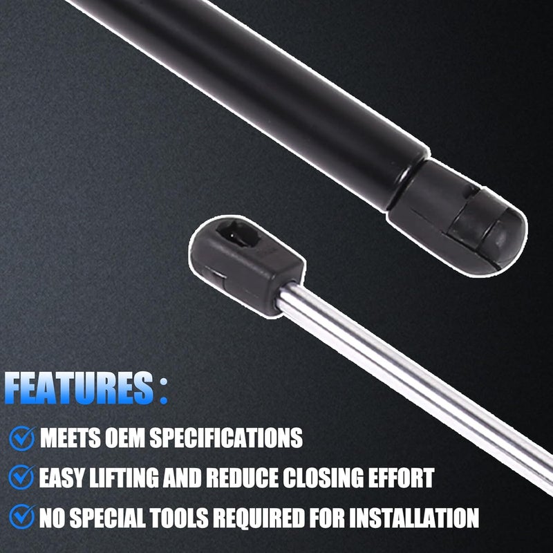 LLKUANG Front Hood Lift Supports Gas Springs Shocks Struts for Toyota Tacoma 2005-2015 - Image 3