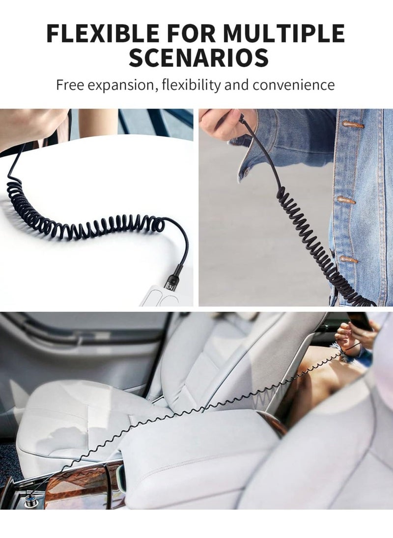 ELTRAZONE - USB-C to Lightning Cable (6ft, 36W) – Scalable Spring PD Type-C Charging Cable for iPhone and AirPods Pro - Image 1