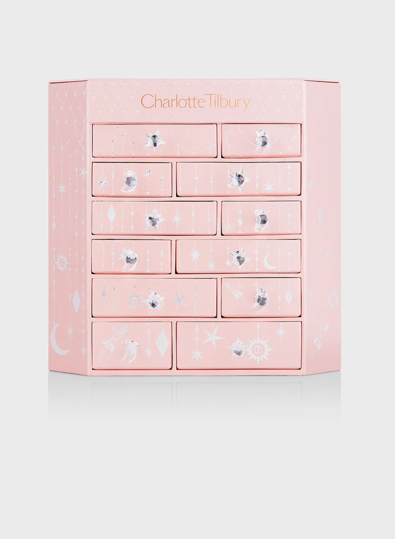 Charlotte Tilbury Charlotte's Diamond Chest Of Beauty Stars 12 Door Advent Calendar