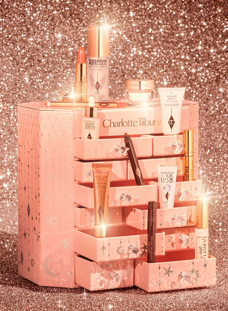 Charlotte Tilbury Charlotte's Diamond Chest Of Beauty Stars 12 Door Advent Calendar