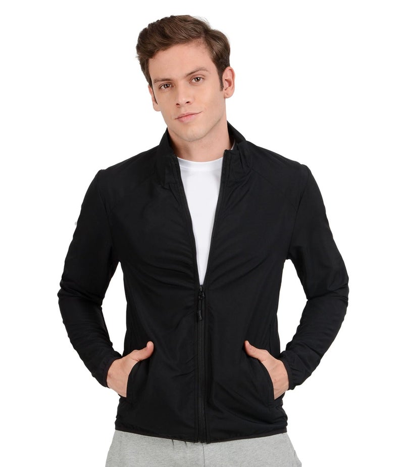 Scott International Men's Lightweight Water Repellent Foldable & Compact | Perfect for Any kind of Outdoor Adventure and Sports Polyester Biker Jacket (AW18-IDRY-JKT-BL-XXL_Black_XX-Large) - Image 1