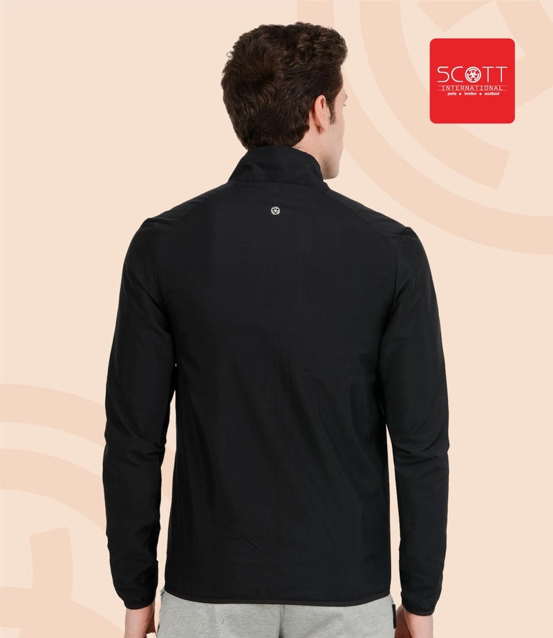 Scott International Men's Lightweight Water Repellent Foldable & Compact | Perfect for Any kind of Outdoor Adventure and Sports Polyester Biker Jacket (AW18-IDRY-JKT-BL-XXL_Black_XX-Large) - Image 3