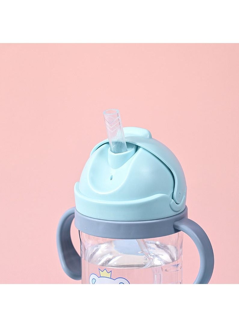 Arabest - Baby Sippy Cup with Weighted Straw with Handle 350ml  Blue - Image 1