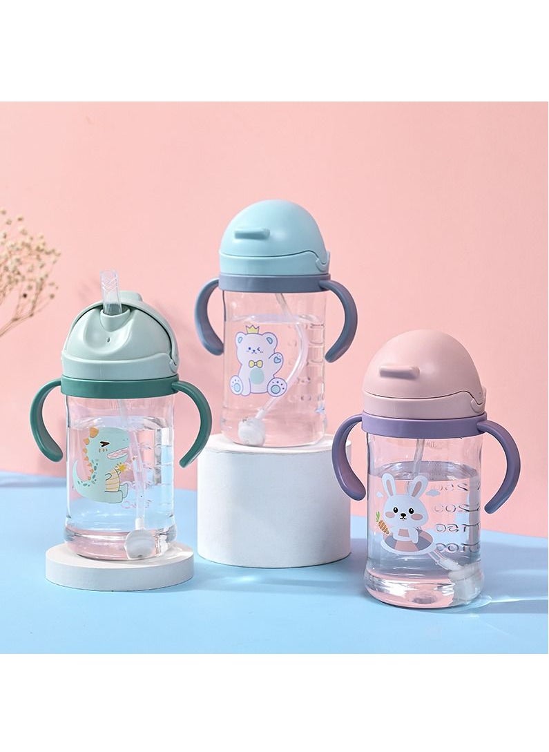 Arabest - Baby Sippy Cup with Weighted Straw with Handle 350ml  Blue - Image 1