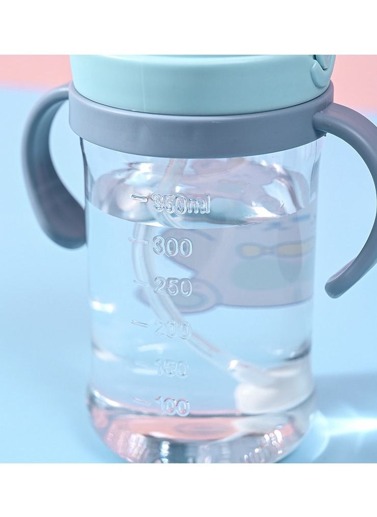 Arabest - Baby Sippy Cup with Weighted Straw with Handle 350ml  Blue - Image 1