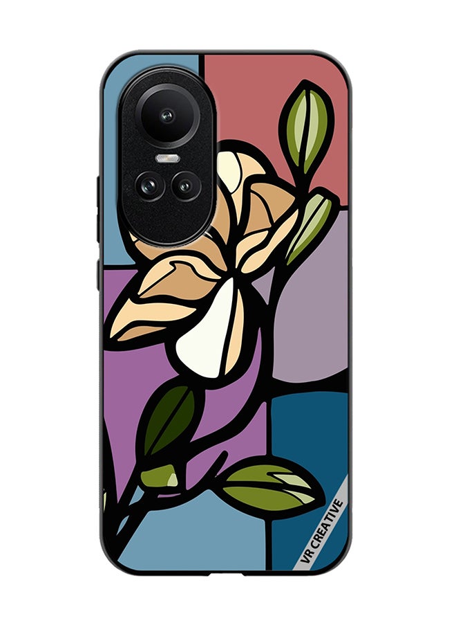 VR CREATIVE Protective Case Cover For Oppo Reno 10 Pro Rose Design Multicolour - Image 1