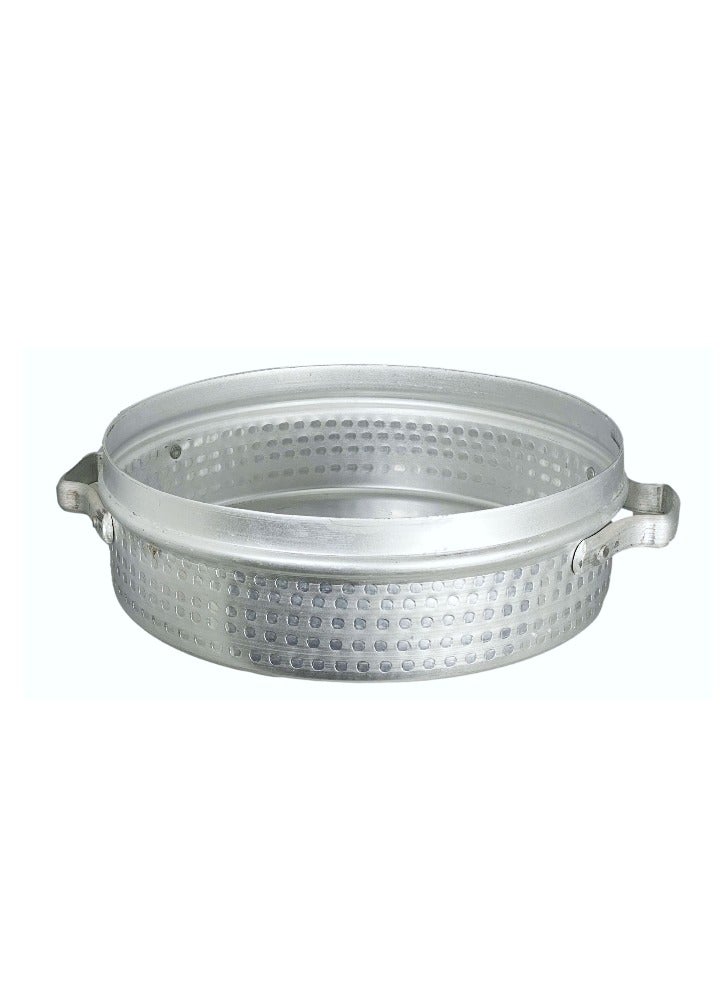 Ayda Shallow Cooking Pot Aluminum with Air-tight Lid Hammered Design 54cm - Image 2
