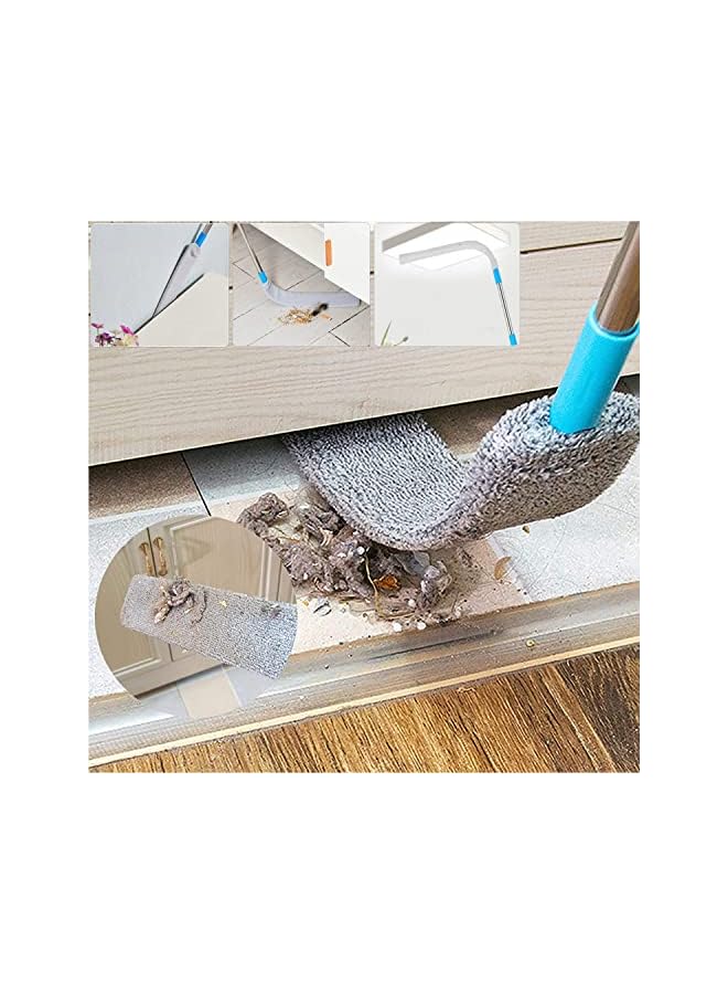 erorex Under Appliance Microfiber Duster Dust Cleaning Brush with Extendable Pole (31.5''-47.6'') Retractable Gap Dust Cleaner Bendable Removable Washable Gap Duster for Sofa Bed Furniture Bottom - Image 2