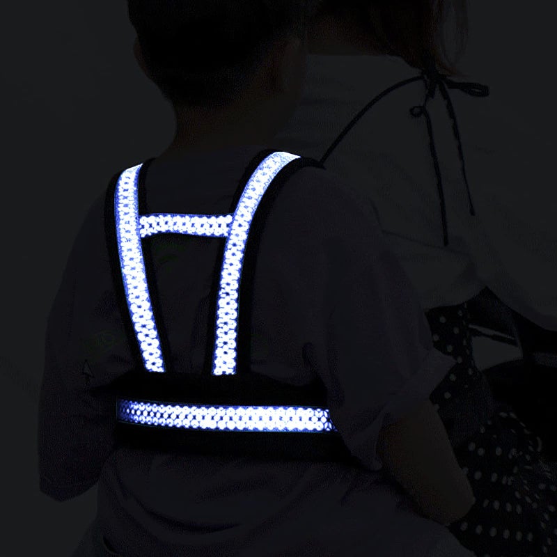 Holiberty Child Motorcycle Safety Harness for Kids Reflective Anti-Fall Bike Motorcycle Belt Adjustable Cycling Walking Harness Leash with Added Padding on Shoulders Waist Straps Age 3-12Yrs - Image 4