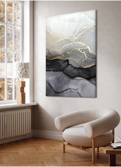 LOWHA Canvas Wall Art Stretched Over Wooden Frame with Abstract Oil Painting Painting  - Image 3