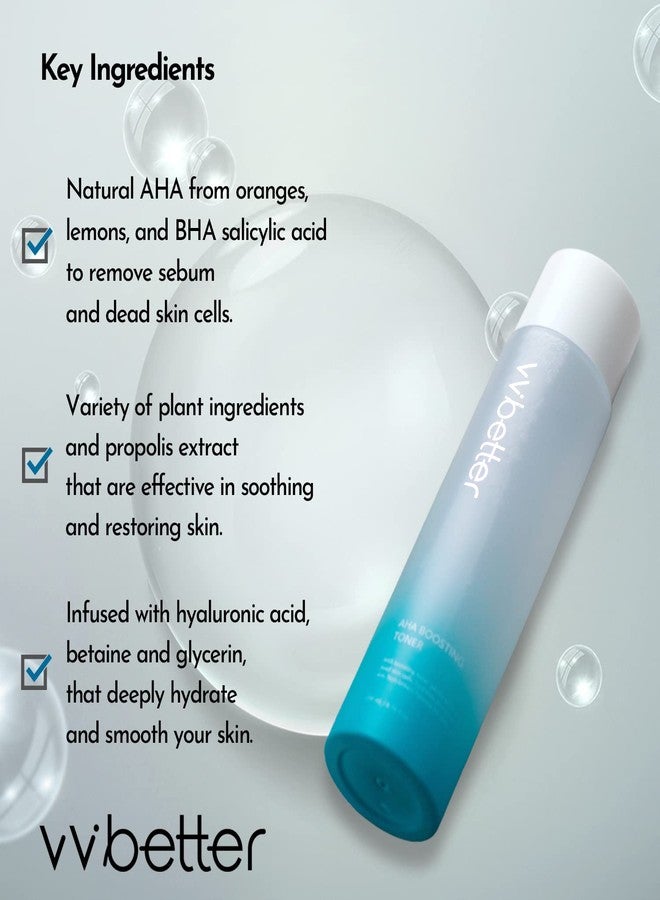 VVBETTER Facial AHA BHA Toner, Mild Exfoliation, Hydration and Soothing, Korean Toner, Smooth Skin, Alcohol-Free - 6.76 Fl.Ounce - Image 5