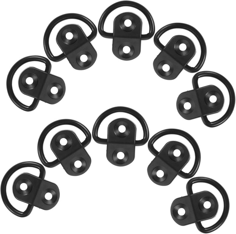 ULTECHNOVO 10pcs Cargo Net Hook Tie Down Bracket for Truck Trunk Luggage Anchor Clips for Efficient Storage and Secure Transport - Image 1