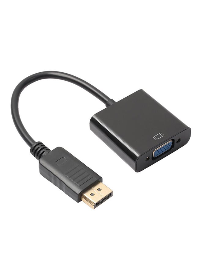 1080P DP Male To VGA Female Video Converter Adapter Cable Black - Image 3