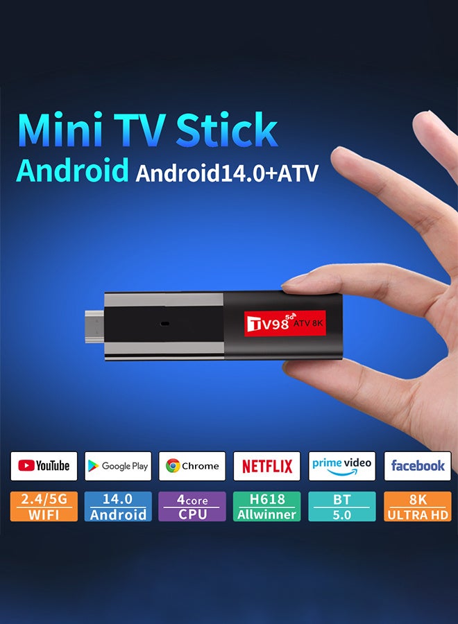 Android 14.0 TV Box Built-in Game Console Dual Band WIFI Bluetooth 5.0 8K Ultra HD Media Player - Image 5