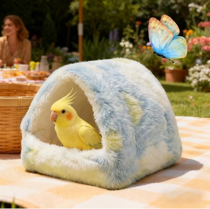 عش الشتاء المحشو الحراري الدافئ للطيور الصغيرة والببغاوات والباراكيت والكوكاتيل - Image 3