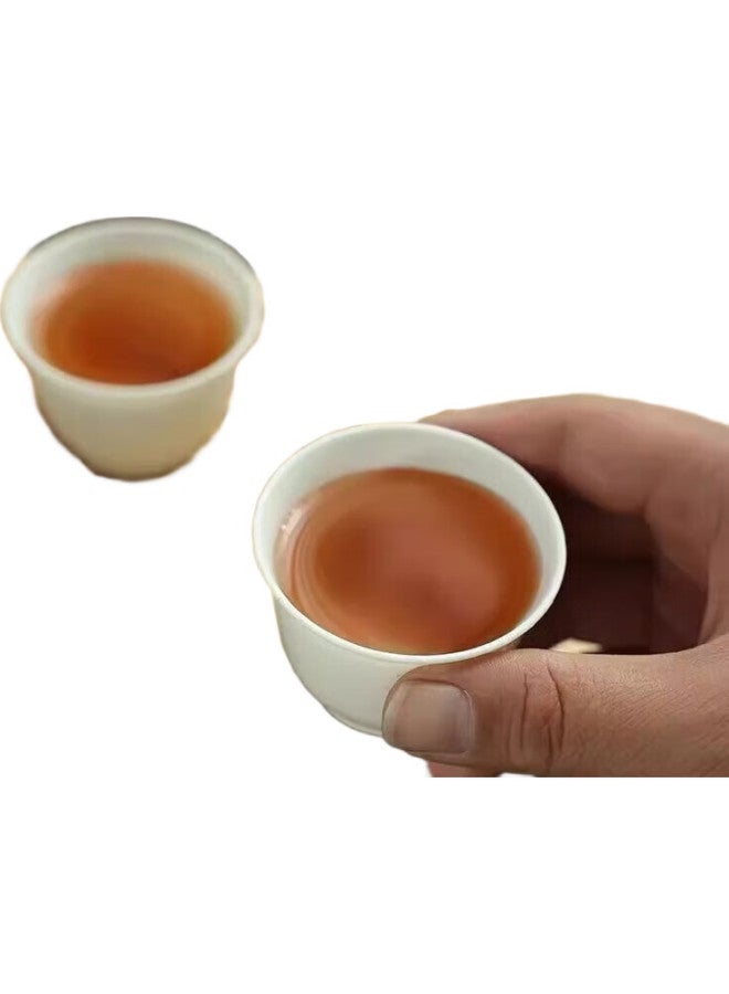 Pakchoice Disposable Kung Fu Tea Cups, 60Ml, Biodegradable Rice Husk Tea Cups, High-Quality Heat-Resistant Tea Cups For Brewing, 96 Cups + Cup Holder - Image 2