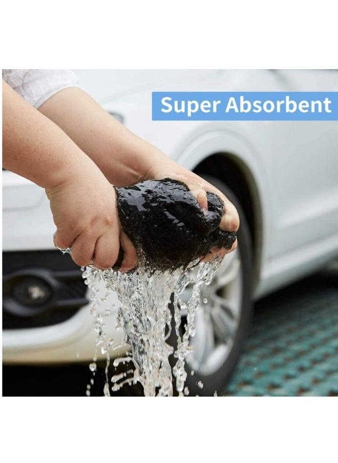 Happy Home Professional Premium Microfiber Car Drying Towel, Ultra-Absorbent with Twisted Loop Technology, Streak & Scratch Free Drying for Cars 40*40cm (Grey)  - Image 4