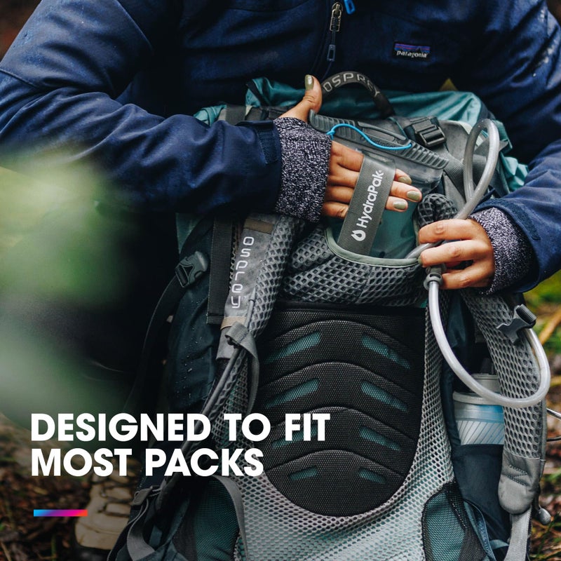 HydraPak Contour (2L Hydration Reservoir) - Low-Profile Water Bladder, Fits Most Hydration Packs â€“ High-Flow Bite Valve, Leak Proof, Fully Reversible, and Dishwasher Safe - Image 3