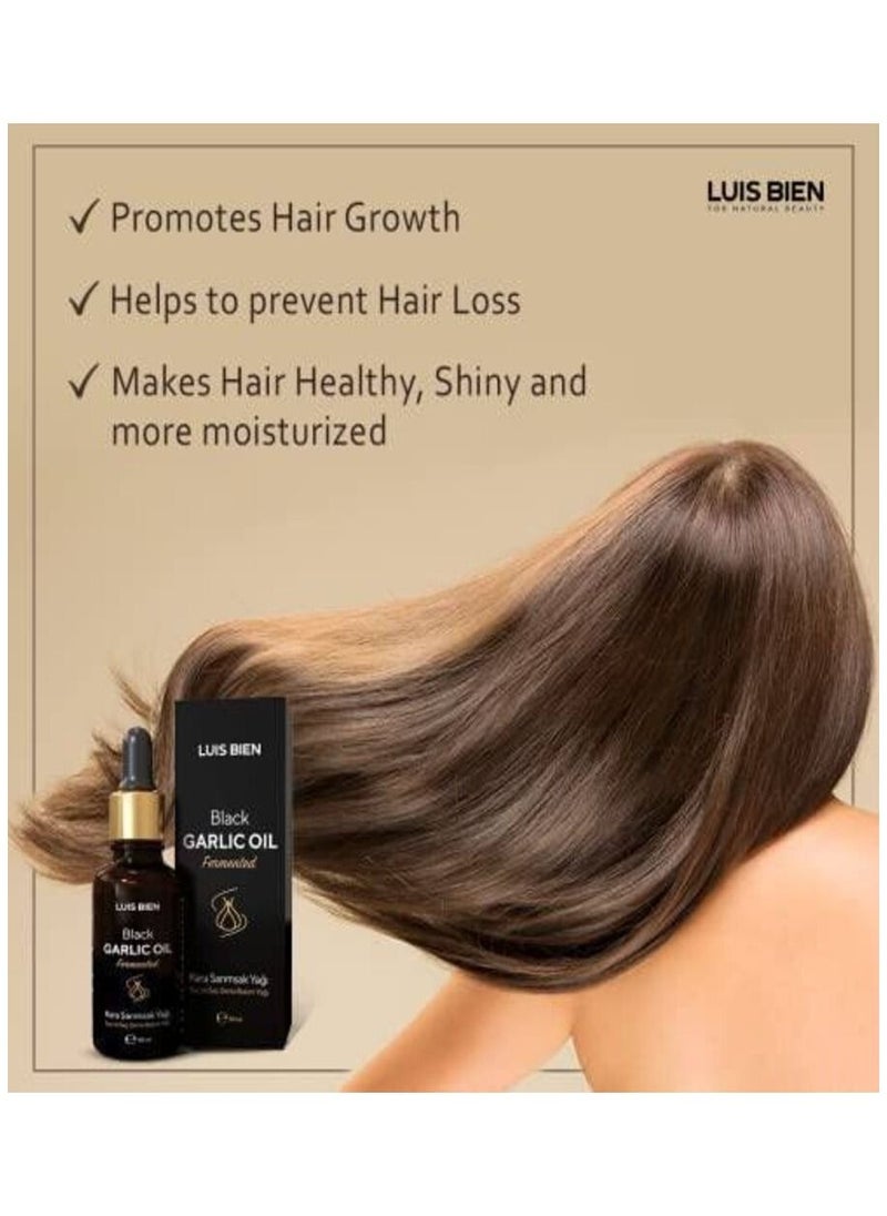 LUIS BIEN - Luis Bien Black Garlic Oil Hair Growth Natural Oil,Hair Care,Hair Growth Serum ,Anti Hair Loss Serum Men and Women 50 ML - Image 1
