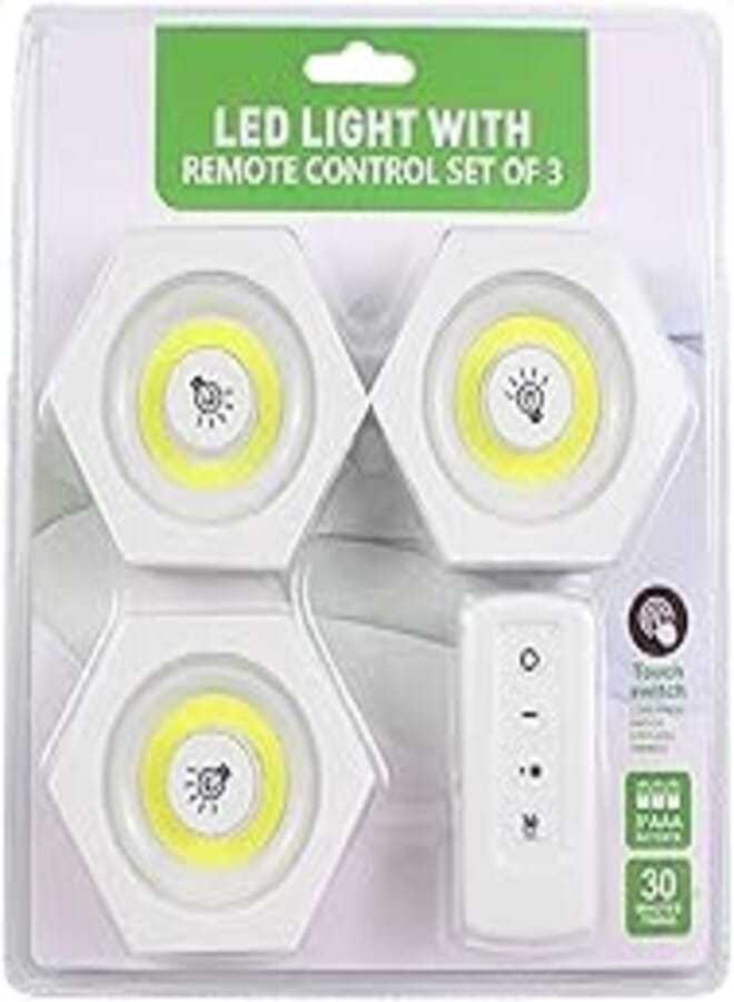 Trundle/Wall 3 Light LED Lights with Timer 30 Minutes Button Button Remote Control 3 Light Light Light Bulb