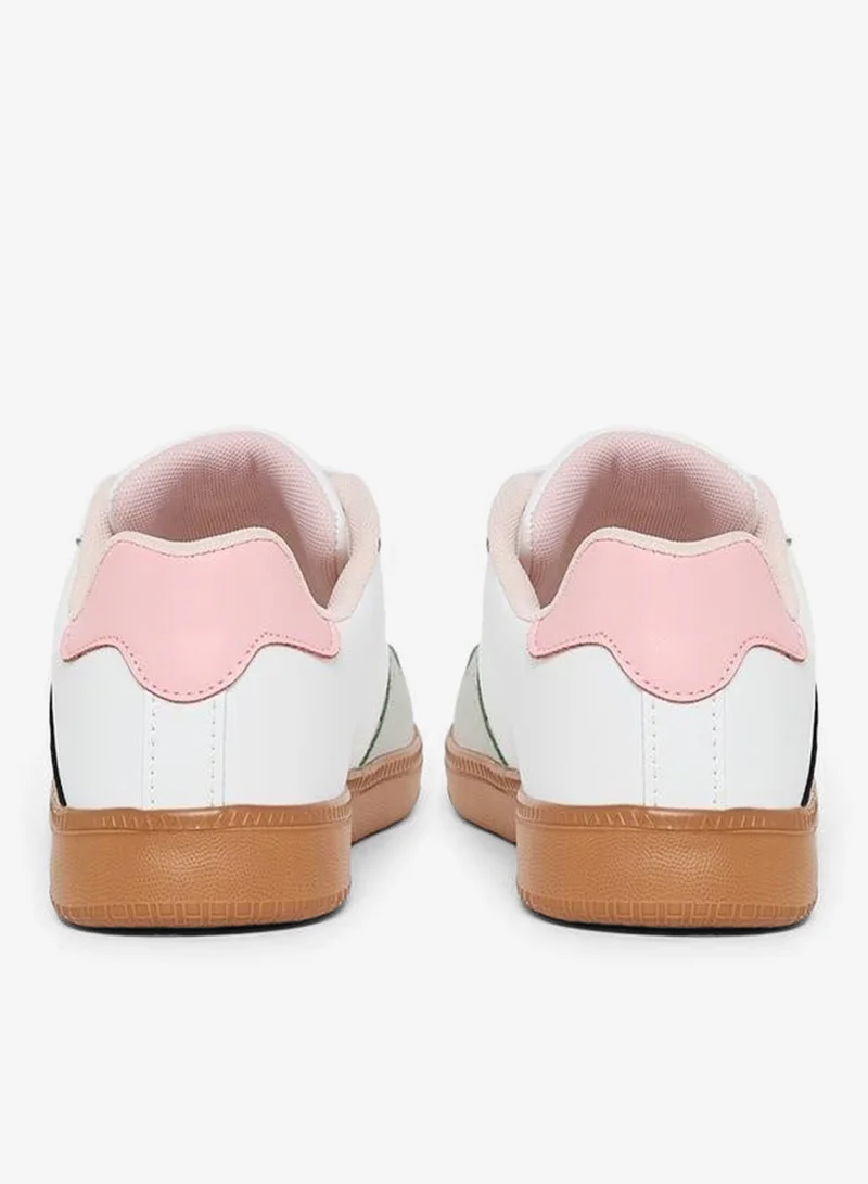 Styli Active  Contrast Panel Lace Up Sneakers for Women | Best Price UAE