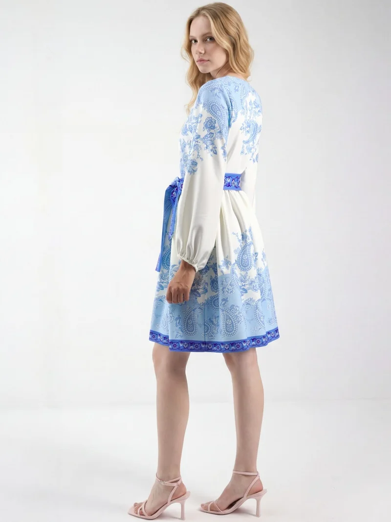 جينيفر Patterned A-line mini dress