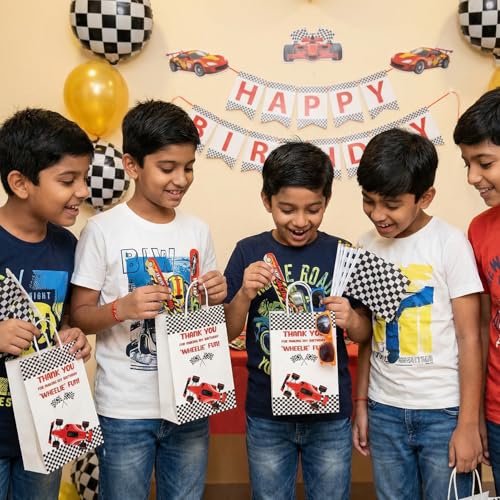 Party Propz هدايا العودة بموضوع السيارة لحفلات عيد الميلاد - 60 قطعة هدايا العودة بموضوع السيارة للأطفال | سلسلة مفاتيح سيارة | سوار صفع | نظارات شمسية | سلسلة مفاتيح | هدايا العودة للأطفال من 3-4 سنوات - Image 5