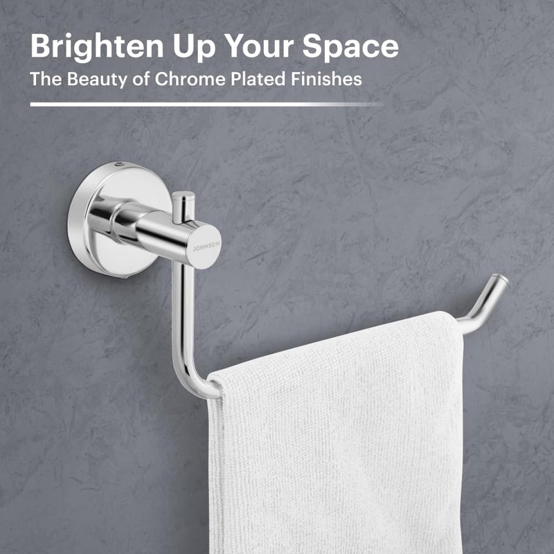Johnson Bathrooms Johnson Alpha SS304 Towel Hanger for Kitchen Napkin Holder for Wash Basin 304 Grade Stainless Steel Hand Towel Hanger Chrome Colour T1551CAMZ 1 Year Warranty  - Image 3