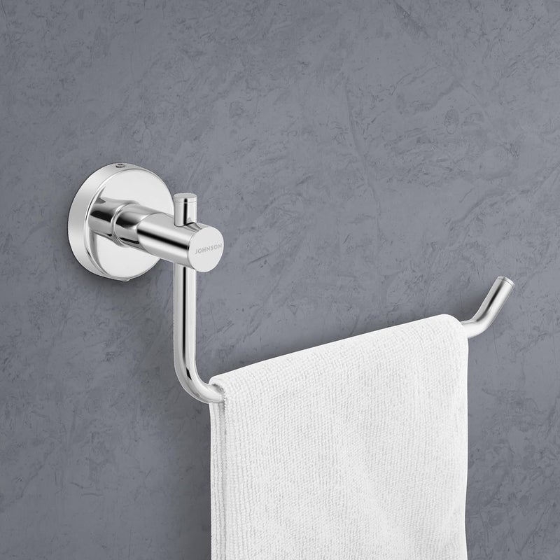 Johnson Bathrooms Johnson Alpha SS304 Towel Hanger for Kitchen Napkin Holder for Wash Basin 304 Grade Stainless Steel Hand Towel Hanger Chrome Colour T1551CAMZ 1 Year Warranty  - Image 5