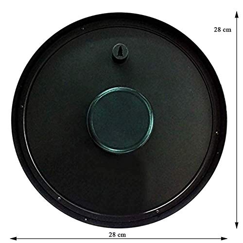 IIK COLLECTION 12-inch Designer Plastic Analogue Round WallClock for Home, Kitchen, Living Room, Bedroom, Office (30 cm x 30 cm x 6 cm) - Image 3