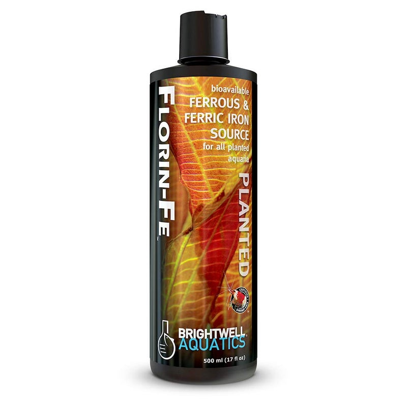 Brightwell Aquatics Florin-Fe Iron Supplement for Planted Aquariums â€“ Dual-Action Iron Source for Plant Growth, Chlorophyll & Vibrant Foliage â€“ Daily Dosing, 500 ml - Image 1