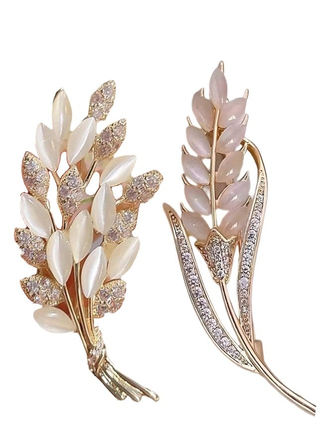 Aeenioy 2 Pcs Brooch Pin for Women, Saree Brooch for Women, Latest Brooch for Women, Elegant Accessories for Stylish Saree Pin for Pallu, Perfect for Weddings, Parties, and Daily Fashion - Image 1