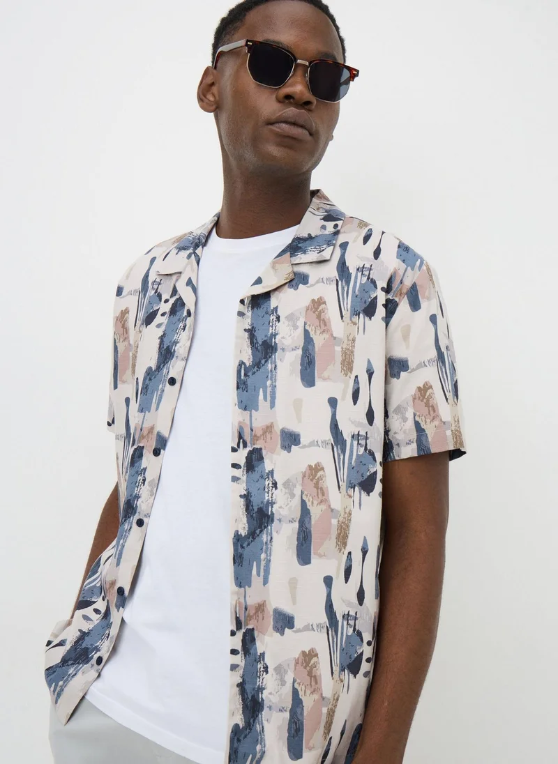 Matalan Multicolour Abstract Print Shirt