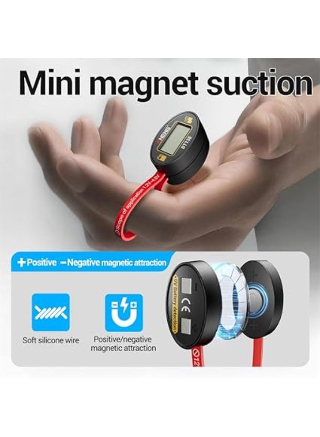 Arabest BT138 Portable Battery Tester, Universal Battery Checker for AAA, AA, C, D, 9V, CR2032, LR44, Button Cells, LCD Display Voltage Detector, Compact No-Power Design for Home, Office, Travel Use - Image 4