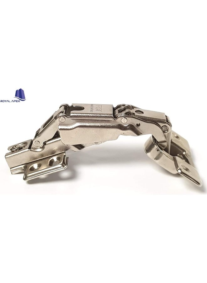 Royal Apex Royal Apex 180 Degree Angle Heavy Duty Adjustable Stainless Steel Cabinet Door Concealed Cabinet Hinge Full Overlay Half Overlay Inset Hinges (3 PAIR, Full Overlay)  - Image 2
