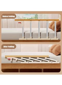 Cool Baby COOLBABY Bed Rails For The Elderly Safety Foldable Bedside Armrests Auxiliary Handles Foldable Bed Crutches Guardrails For The Elderly Adjustable Railings Anti-fall Sleep Bumpers  - Image 4