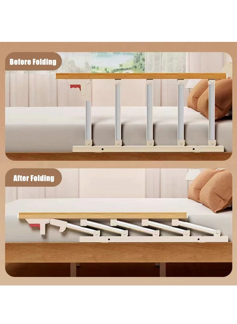 Cool Baby COOLBABY Bed Rails For The Elderly Safety Foldable Bedside Armrests Auxiliary Handles Foldable Bed Crutches Guardrails For The Elderly Adjustable Railings Anti-fall Sleep Bumpers - Image 4