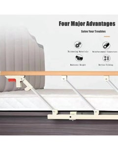 Cool Baby COOLBABY Bed Rails For The Elderly Safety Foldable Bedside Armrests Auxiliary Handles Foldable Bed Crutches Guardrails For The Elderly Adjustable Railings Anti-fall Sleep Bumpers  - Image 2