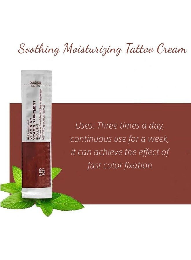 Fougera Tattoo Scar Repair Gel, Microblading Aftercare Ointment Vitamin A and D Anti-Inflammatory Anti Scar Tattoo Aftercare Cream for Makeup Microblading and Tattoo Healing Art Tattoo Supplies 50Pcs - Image 5