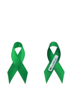 (Green Mental Health Awareness Ribbon)