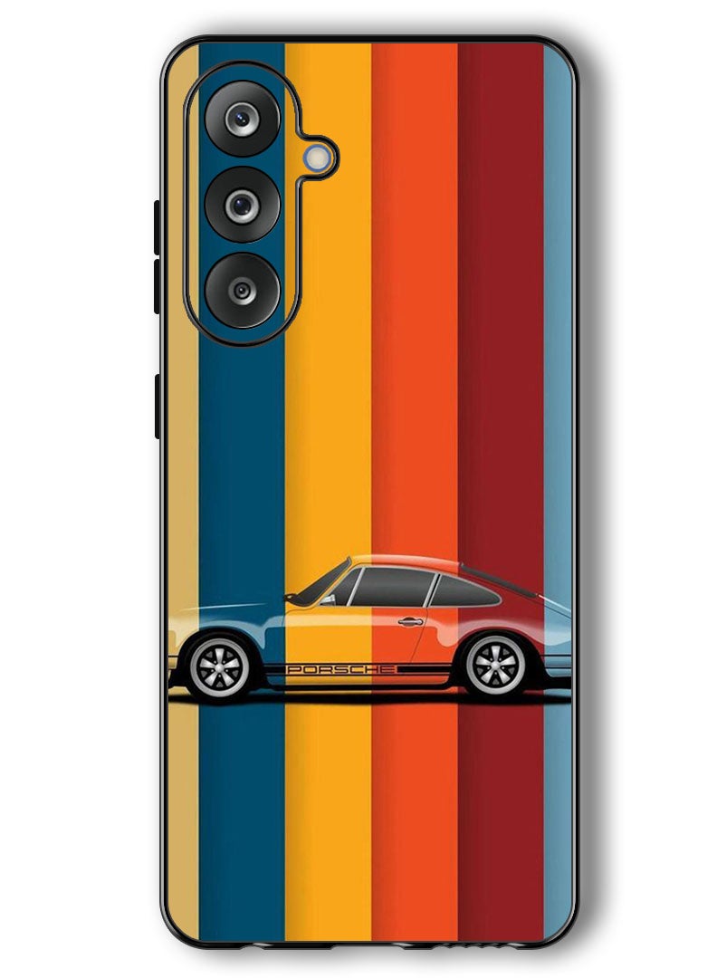 Theodor حافظة متوافقة مع سامسونج جالاكسي F36/ M36 6.7 بوصة حماية مضادة للصدمات غطاء بامبر عتيق بورشه - Image 1